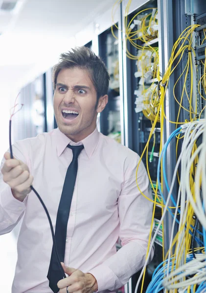 stock image System fail situation in network server room