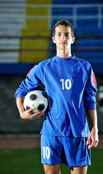 Futball játékos portré — Stock Fotó