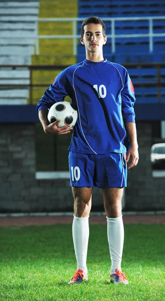 Retrato de jogador de futebol — Fotografia de Stock