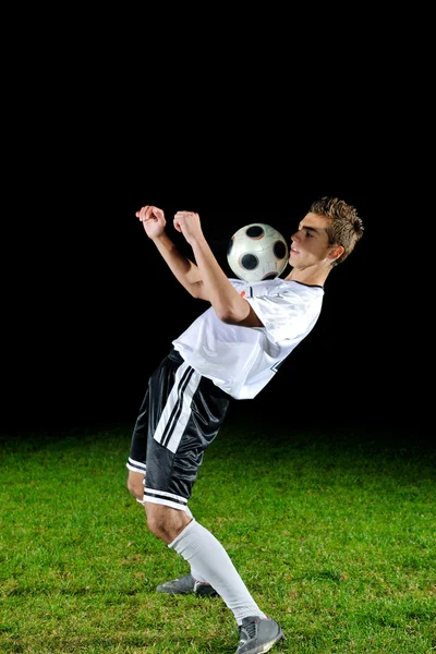 足球运动员在行动 — 图库照片