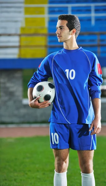Voetbal speler portret — Stockfoto
