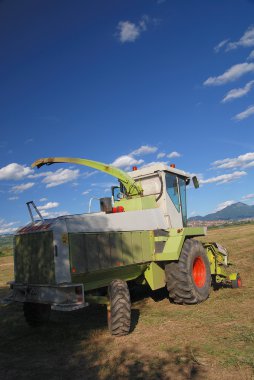 Tractor on farm clipart