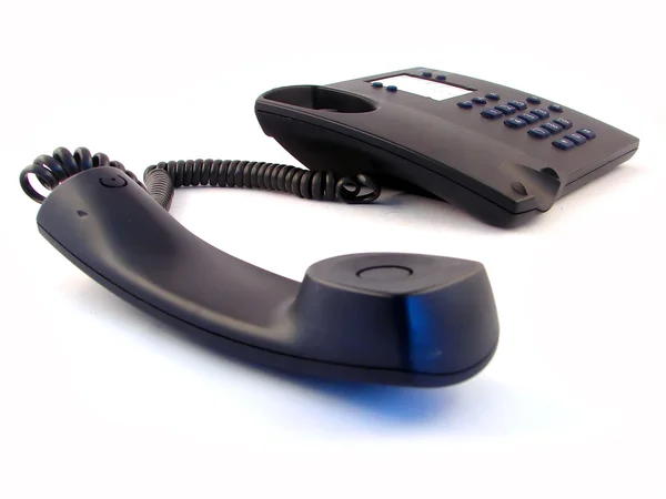 Moderno telefone preto — Fotografia de Stock