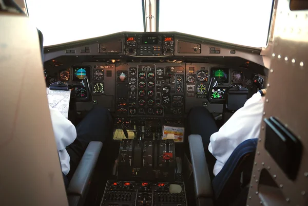 飞机驾驶舱 — 图库照片