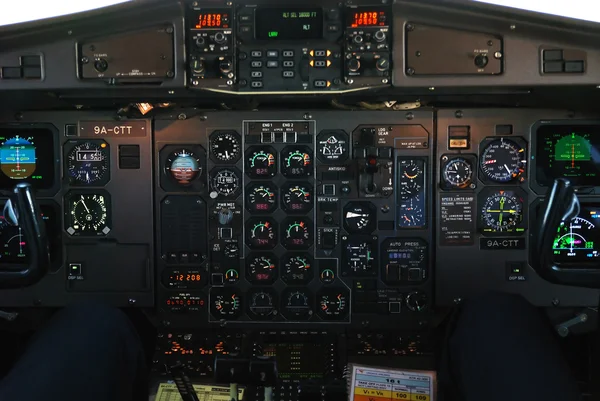 Cockpit αεροπλάνου — Φωτογραφία Αρχείου