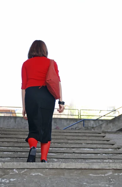 Ред Сокс дівчина — стокове фото