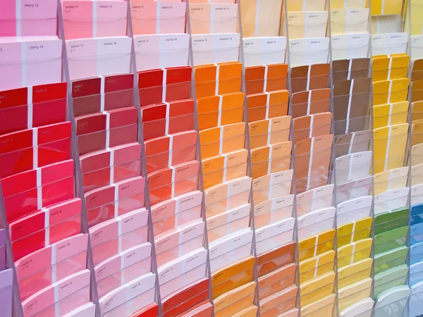 Coloridas muestras de pintura — Foto de Stock