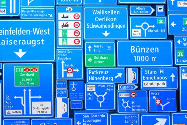 Swiss yol işaretleri
