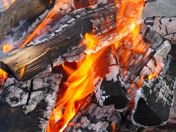 stock image Burning wood