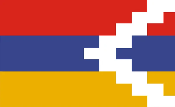 Ναγκόρνο Καραμπάχ σημαία — Φωτογραφία Αρχείου