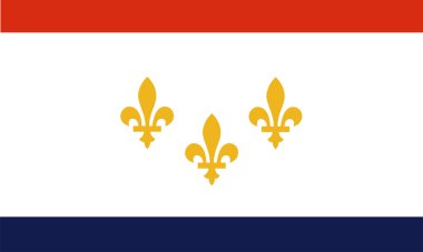 New orleans flag clipart