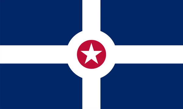 Indianapolis vlajka — Stock fotografie