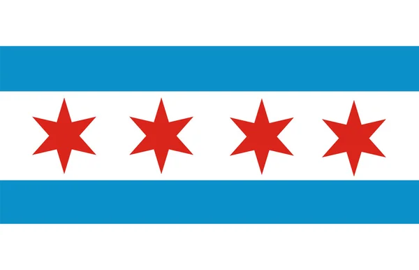 stock image Chicago flag