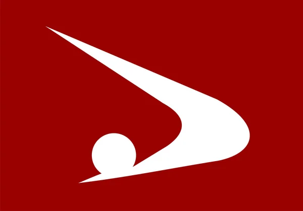 Флаг Акиты — стоковое фото
