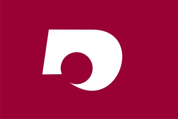 Kumamotos flagg – stockfoto