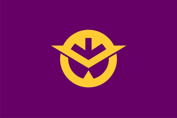 Bandeira de okayama — Fotografia de Stock
