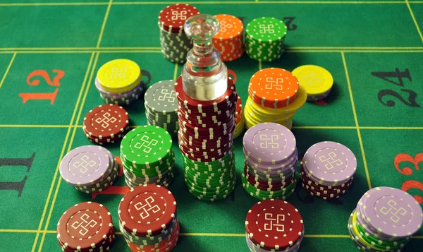 Kasino čipyカジノのチップ — ストック写真