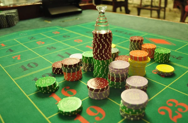 Jetoane de cazino — Fotografie, imagine de stoc