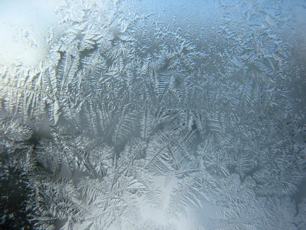 Mrożone zimowe okna — Zdjęcie stockowe