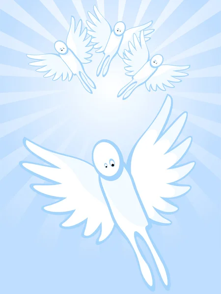 Anges célestes — Image vectorielle
