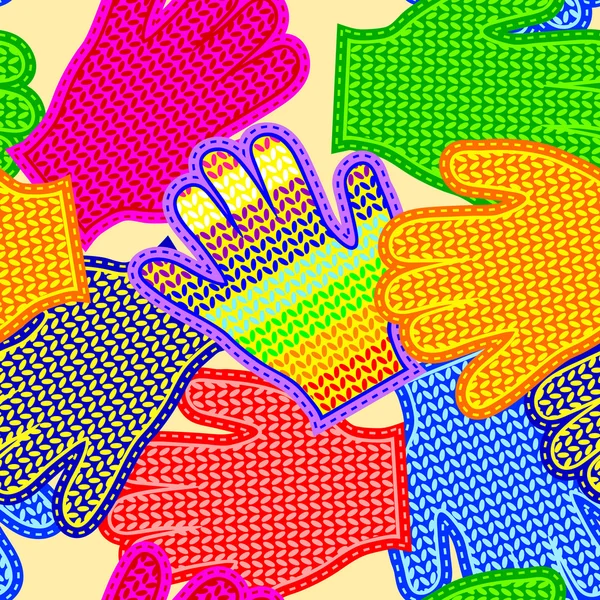 Handschuhe nahtlose Textur — Stockvektor