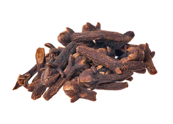 Clove heap isolated on white — Stock Photo, Image