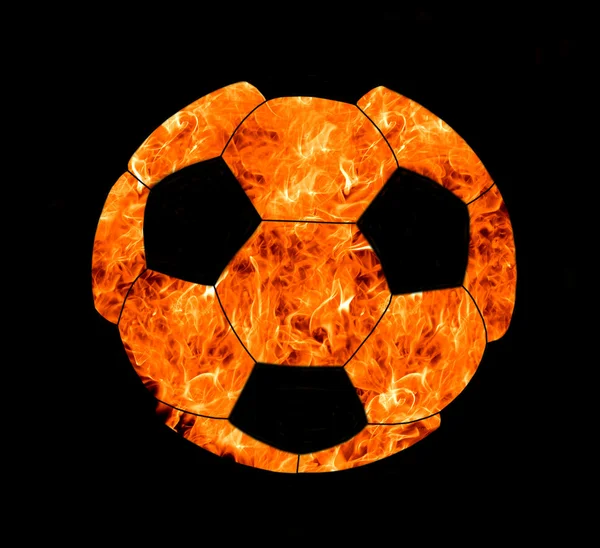 Orange fire ball — Stock Photo, Image