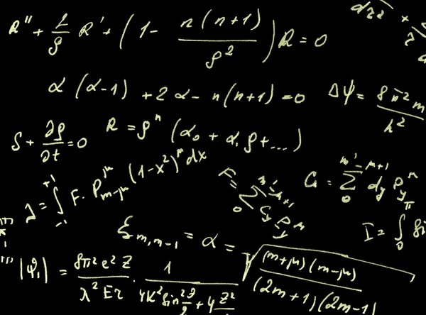Hintergrund mit verschiedenen mathematischen Ausdrücken — Stockfoto