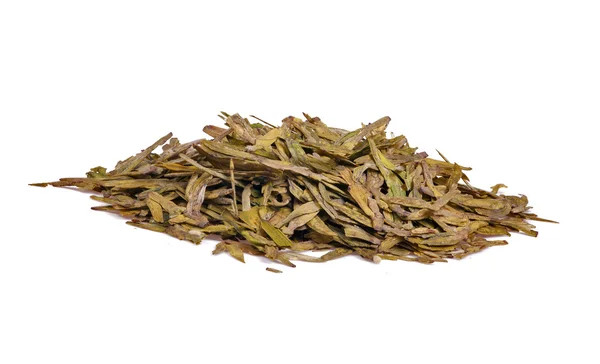 Isolated green tea heap — Stock Photo, Image