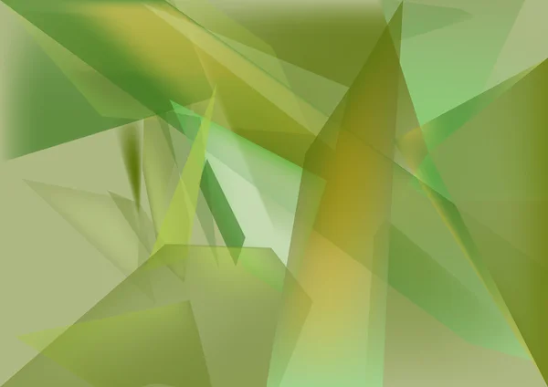 Polygoner abstrakt grön bakgrund — Stock vektor