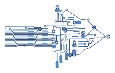 Geçerli satır çizim tarafından kurulan ok