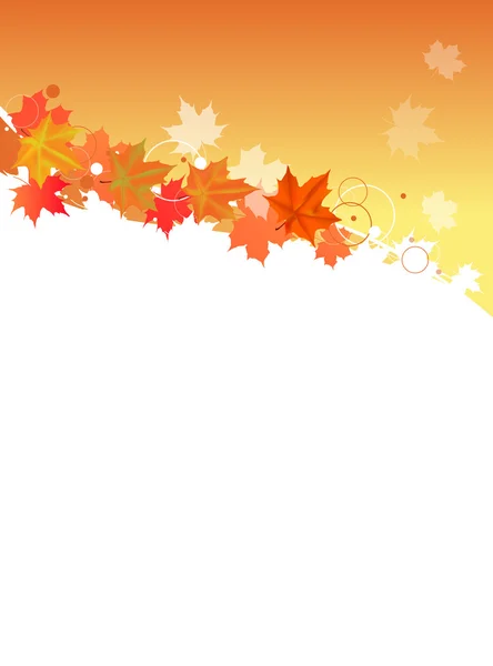 Červené podzimní javorového listí designu — Stockový vektor