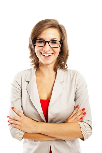 Mulher com óculos — Fotografia de Stock