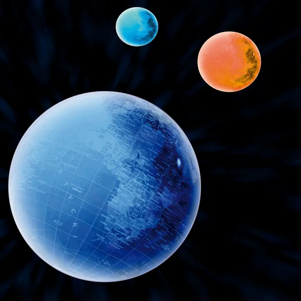 Planetas abstractos — Foto de Stock