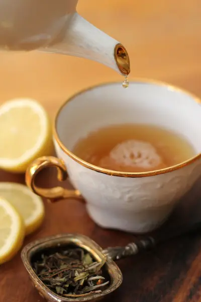 Goccia tè — Foto Stock