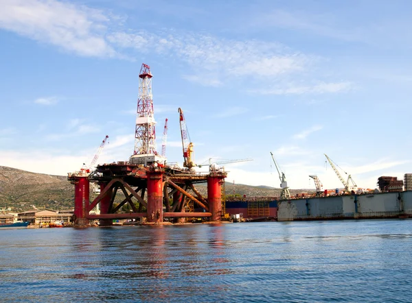 stock image Shipyard in Trogir