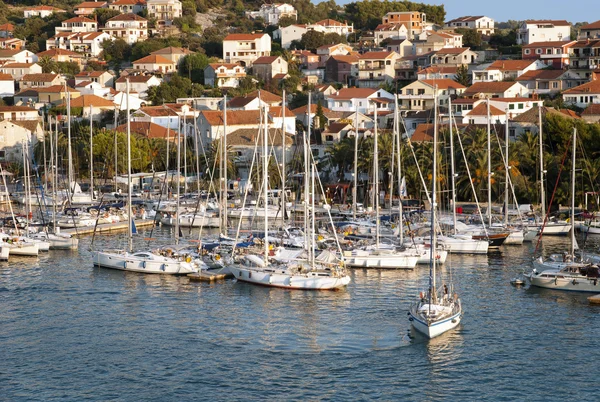 Barcos en el mar Adriático — Stok fotoğraf