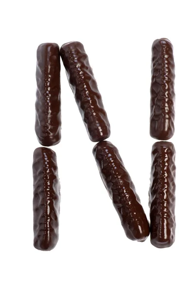 Sayı, rakam - çikolata sopa — Stok fotoğraf