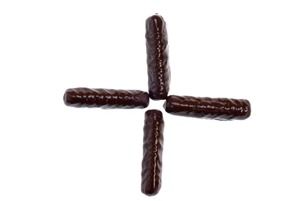 Número, figura - palos de chocolate — Foto de Stock