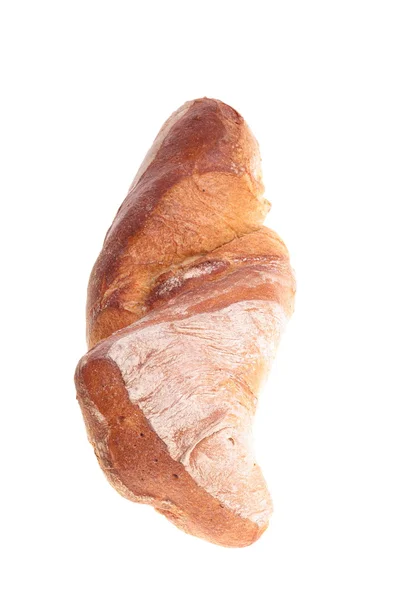 고립 된 전통적인 수 제 둥근 빵 — 스톡 사진