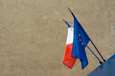 Fransa ve Avrupa Birliği bayrağı