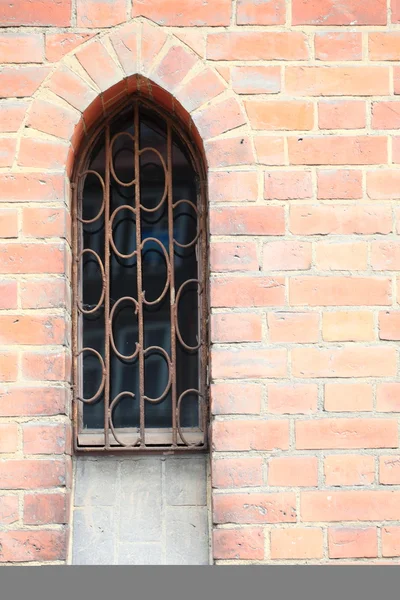 Pozadí kamená zeď grunge okna — Stock fotografie