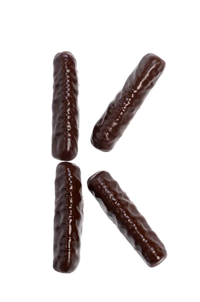 Szám, ábra - csokoládé sticks — Stock Fotó