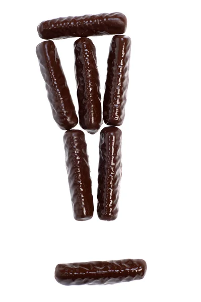 Sayı, rakam - çikolata sopa — Stok fotoğraf