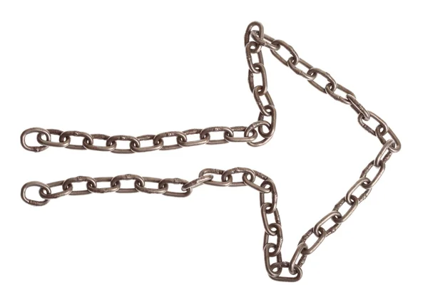 Chain arrow frame isolated — Stock Photo, Image