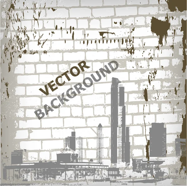 El vector abstracto grunge fondo de pared — Vector de stock