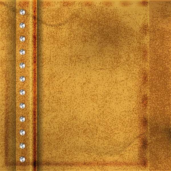 Abstrakt brunt läder bakgrund — Stock vektor