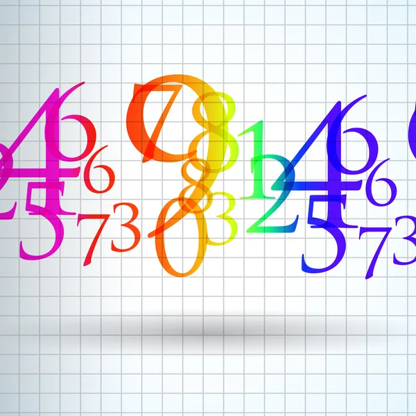 Le fond abstrait du numéro de couleur — Image vectorielle