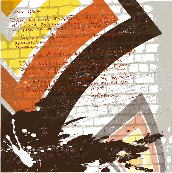 El vector abstracto grunge fondo de pared — Archivo Imágenes Vectoriales