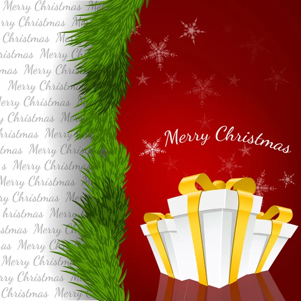 Abstract kerstmis achtergrond vector illustratie — Stockvector